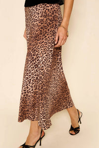 Rixo - Women's Kelly Skirt - animal - brown - clothing