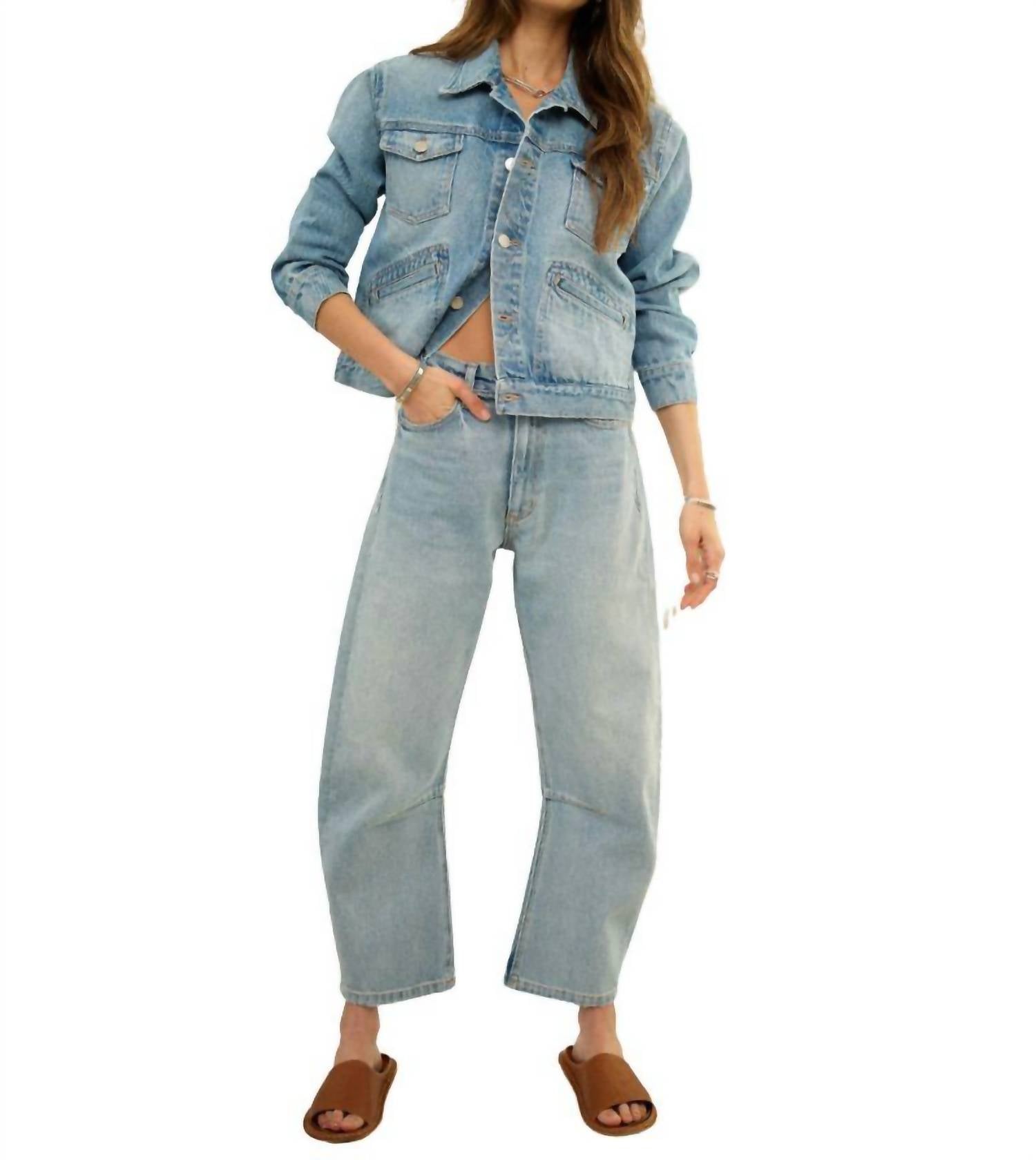 Road To Nowhere - Women's Pilon Jean - ankle - blue - clothing