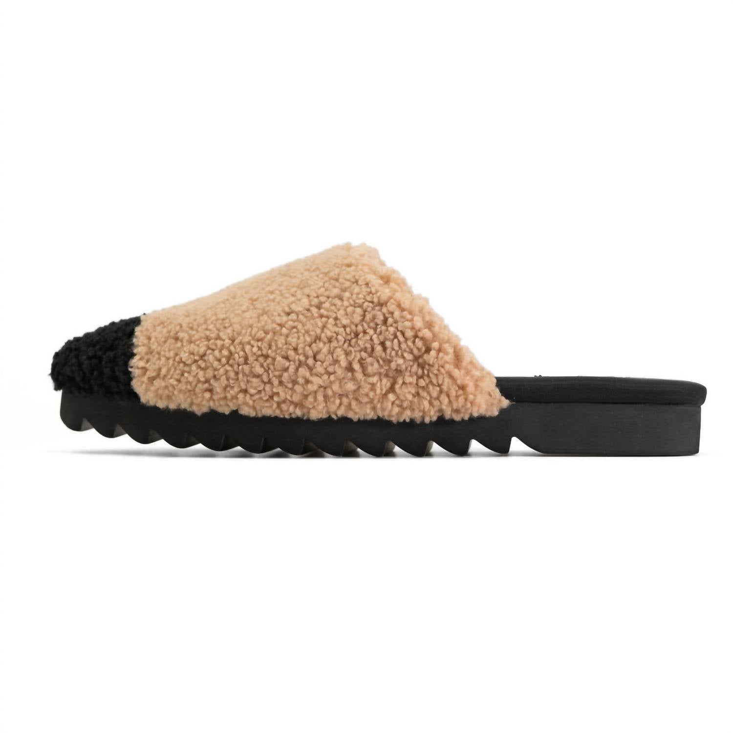 Roam - Women's Fuzzy Cap Mule - beige - clogs - cotton