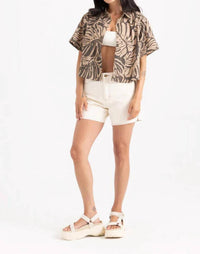 Roark - Bless Up Camp Cropped Shirt