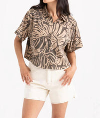 Roark - Bless Up Camp Cropped Shirt