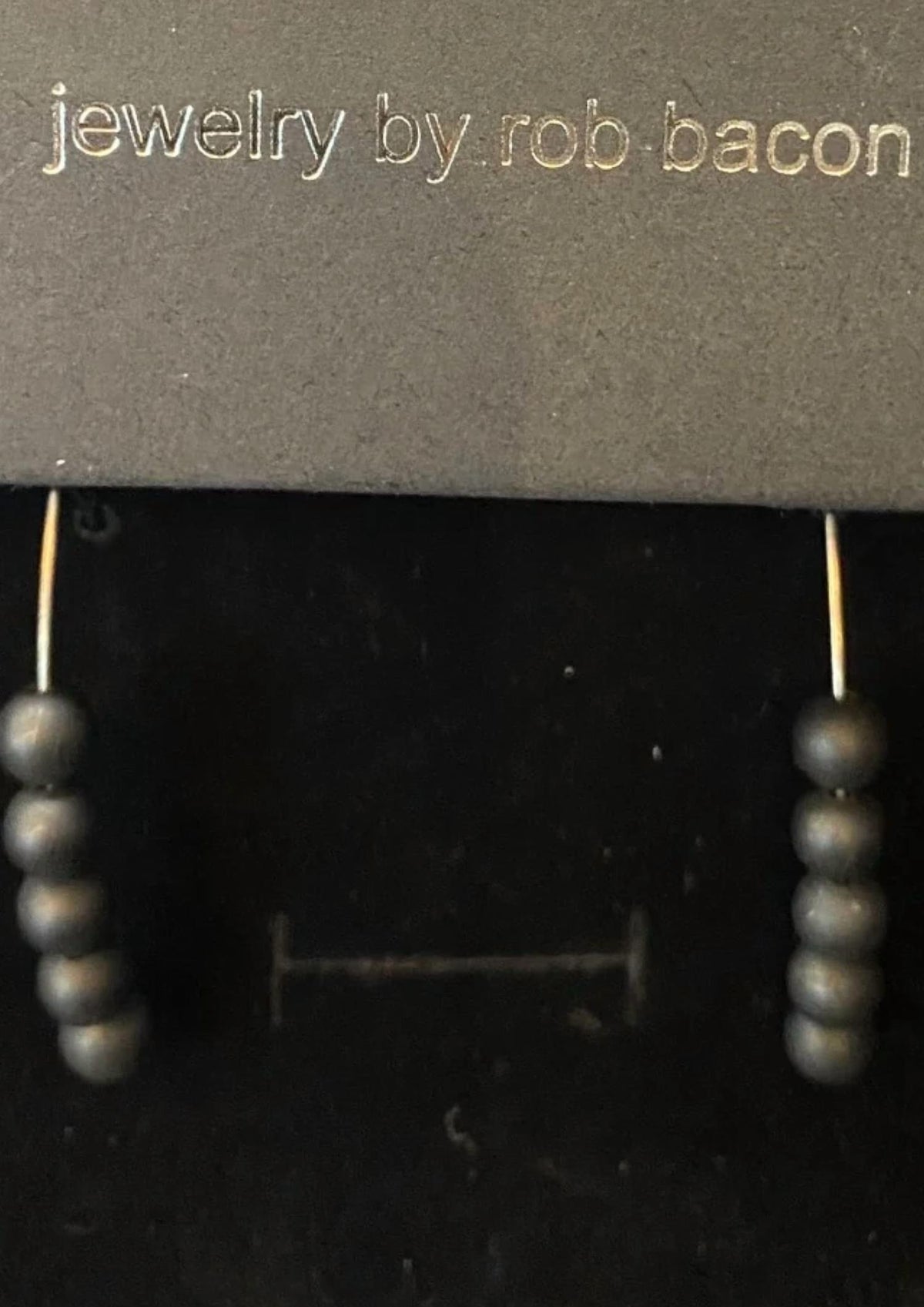 Rob Bacon - Women's Onyx Earrings