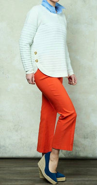 Robell - Slim Fit Bell Bottom Pant