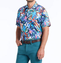 Robert Graham - Eletric Palms Short Sleeves Knit Polo