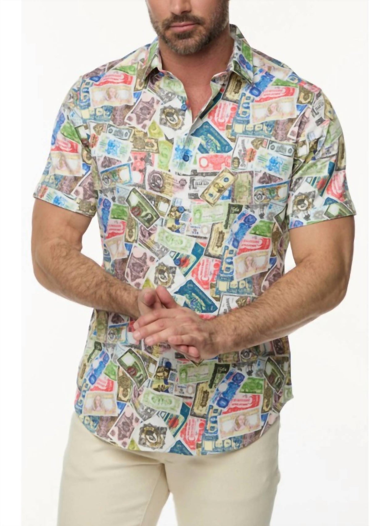 Robert Graham - Heist Short Sleeve Woven Button Down Shirt