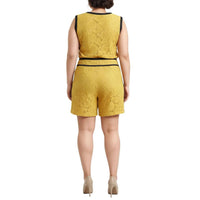 Robin K - Floral Lace Sleeveless Top - Plus
