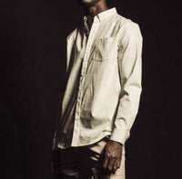 Robin K - Long Sleeve Line Print Shirt