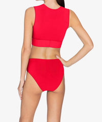 Robin Piccone - Ava Tank Swim Top - bikinis - clothing - red