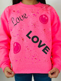 Rock Candy - Girl's Love Splatter Sweatshirt - clothing - graphic - hoodies