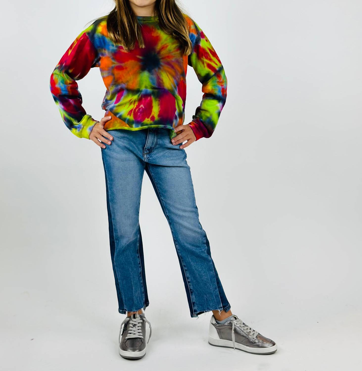 Rock Candy - Girl's Tie Dye Sweatshirt - clothing - hoodies - kids
