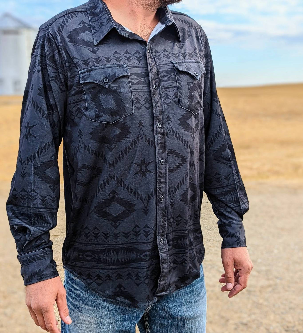 Rock & Roll Denim - Aztec Edge Button Up Shirt