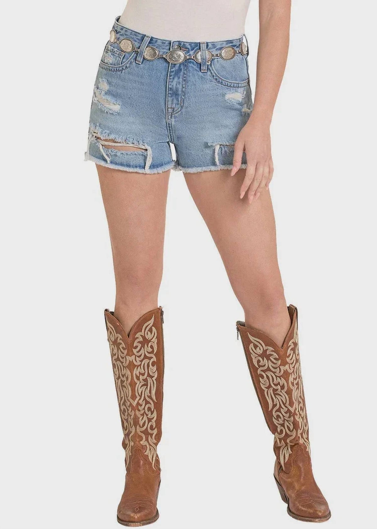 Rock & Roll Denim - Distressed Shorts