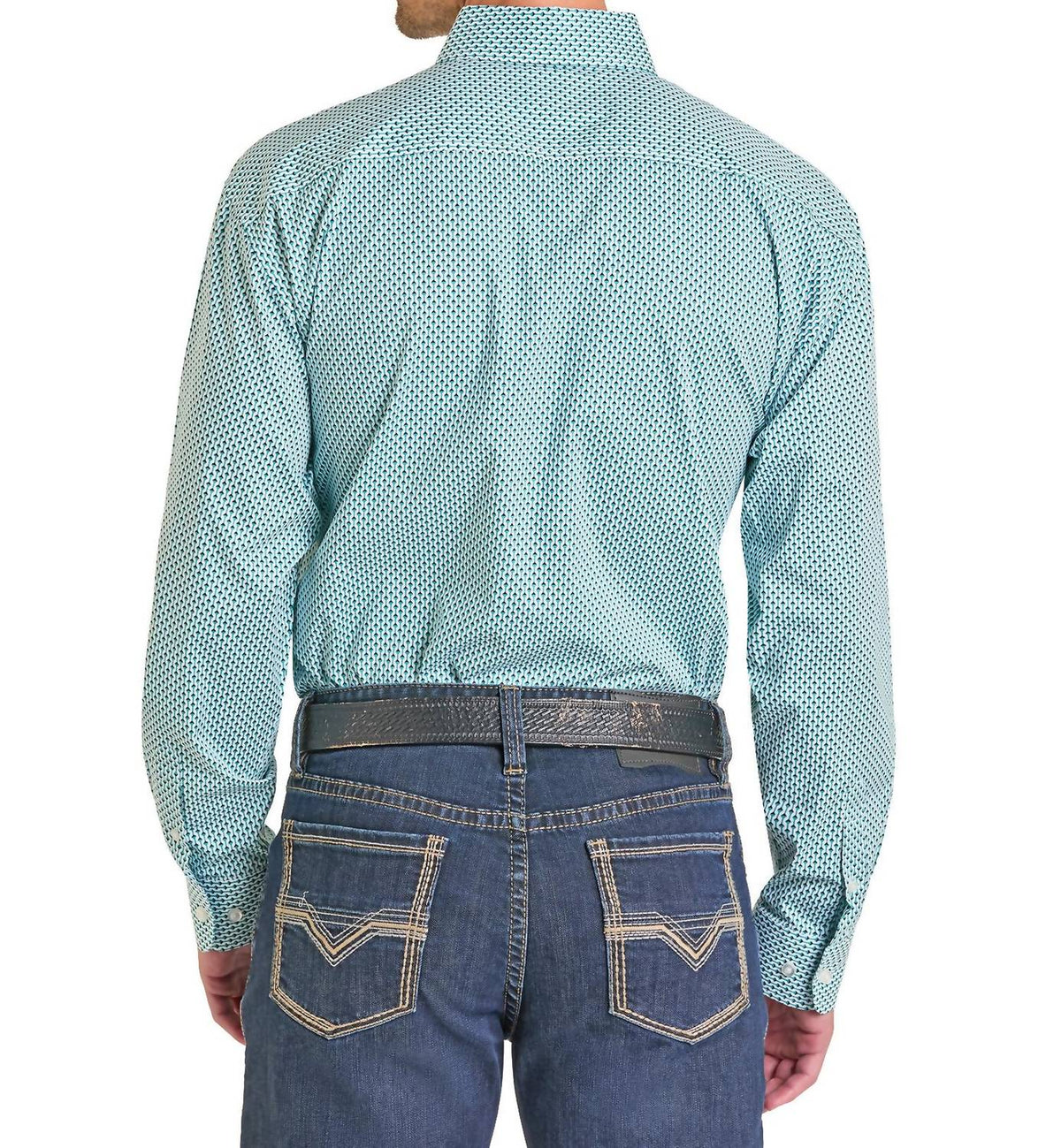Rock & Roll Denim - Geo Print Button Down Shirt