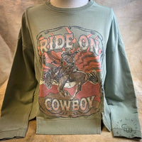Rock & Roll Denim - Graphic Pullover Sweatshirt With Vents