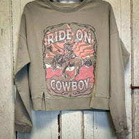 Rock & Roll Denim - Graphic Pullover Sweatshirt With Vents