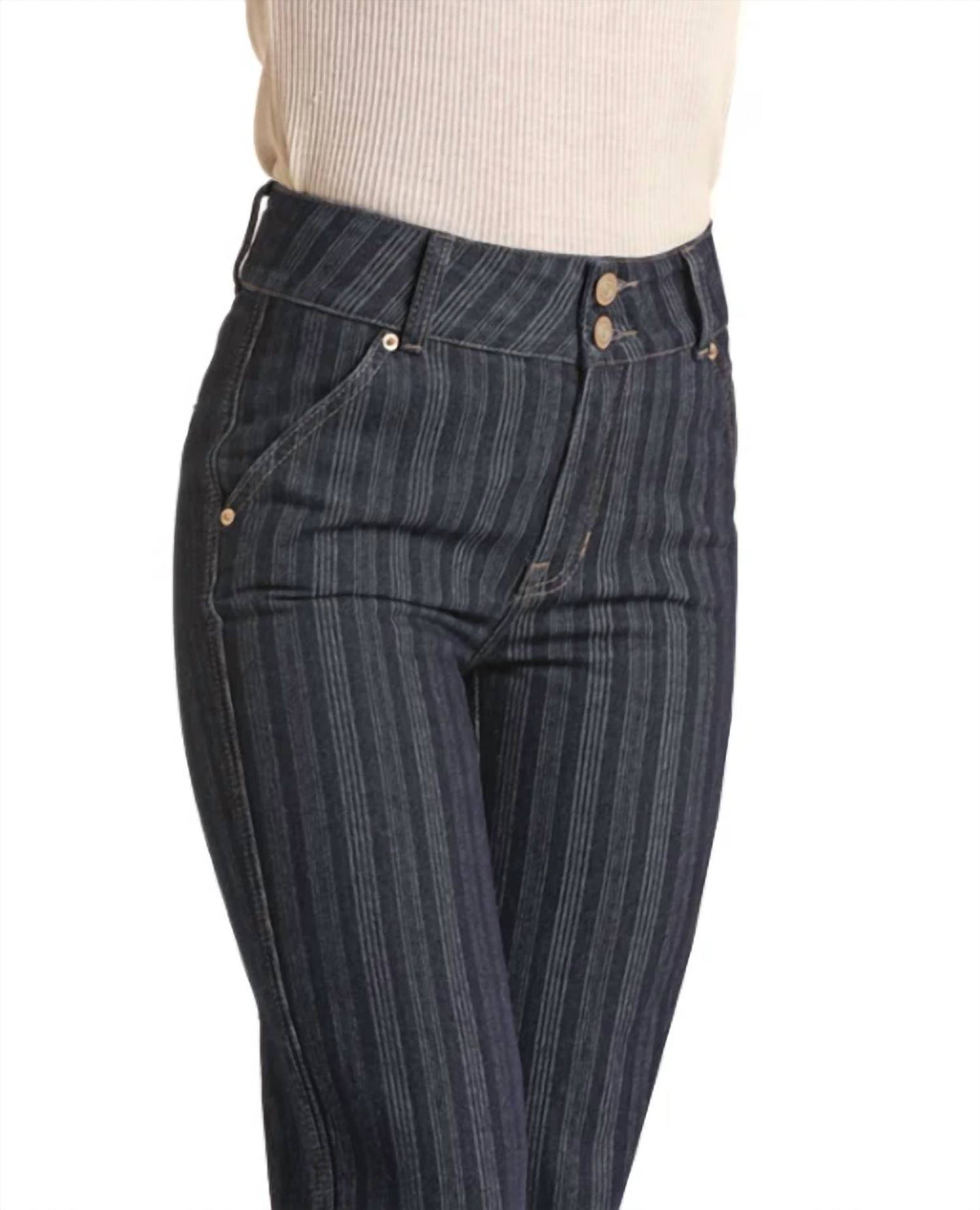 Rock & Roll Denim - Jacquard High Rise Trouser