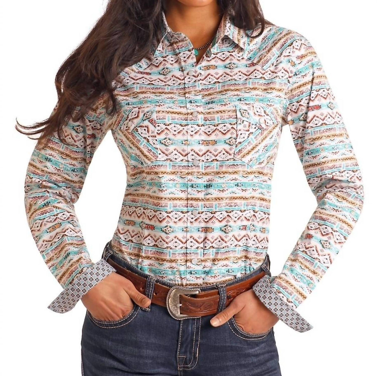 Rock & Roll Denim - Ladies Snap Button Top
