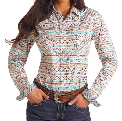 Rock & Roll Denim - Ladies Snap Button Top