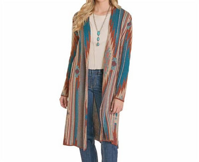 Rock & Roll Denim - Long Sleeves Aztec Duster