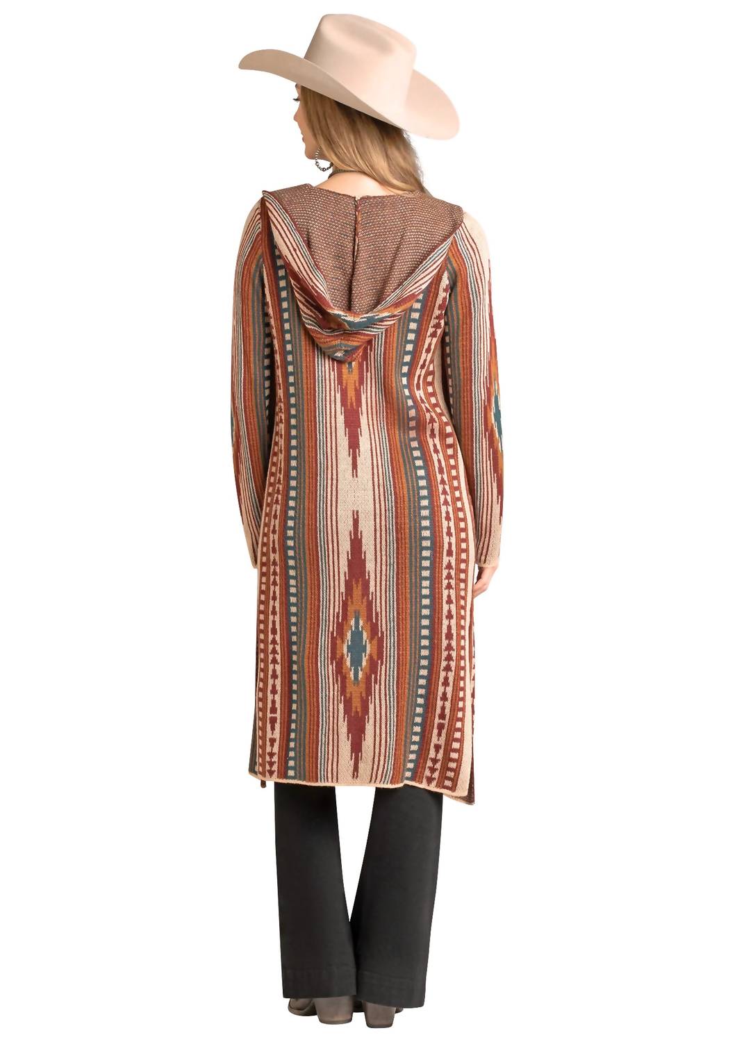 Rock & Roll Denim - Long Sleeves Aztec Duster