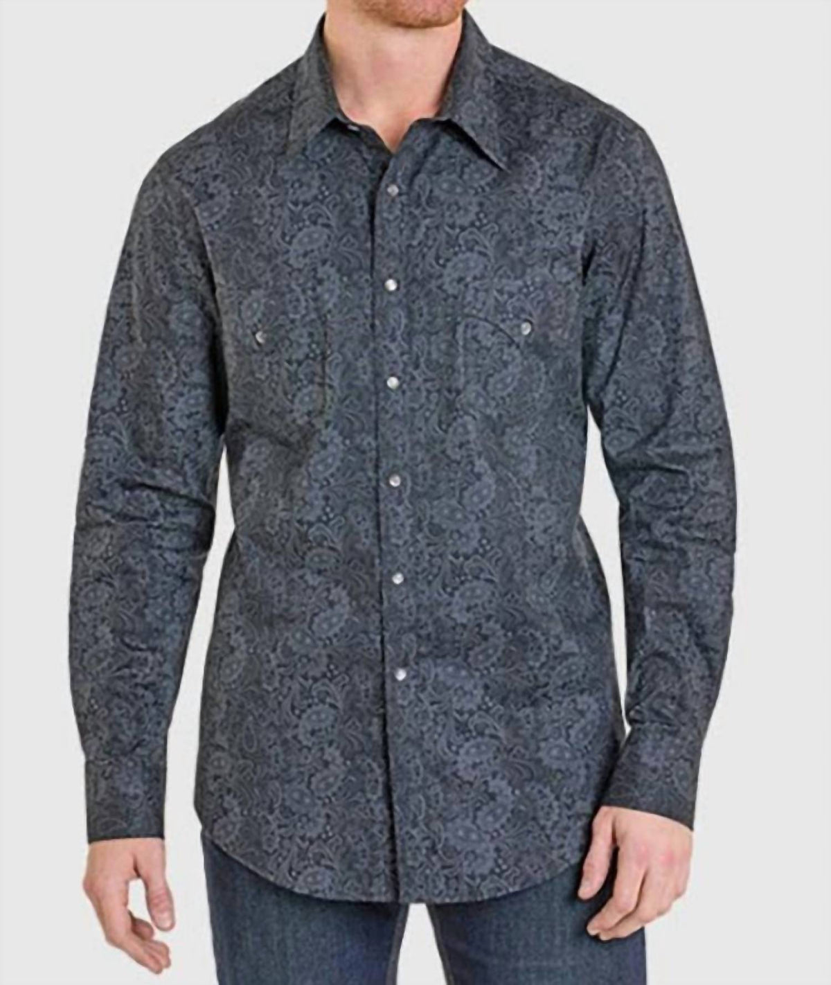 Rock & Roll Denim - Modern Fit Snap Paisley Reflex Shirt