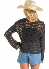 Rock & Roll Denim - Open Knit Sweater