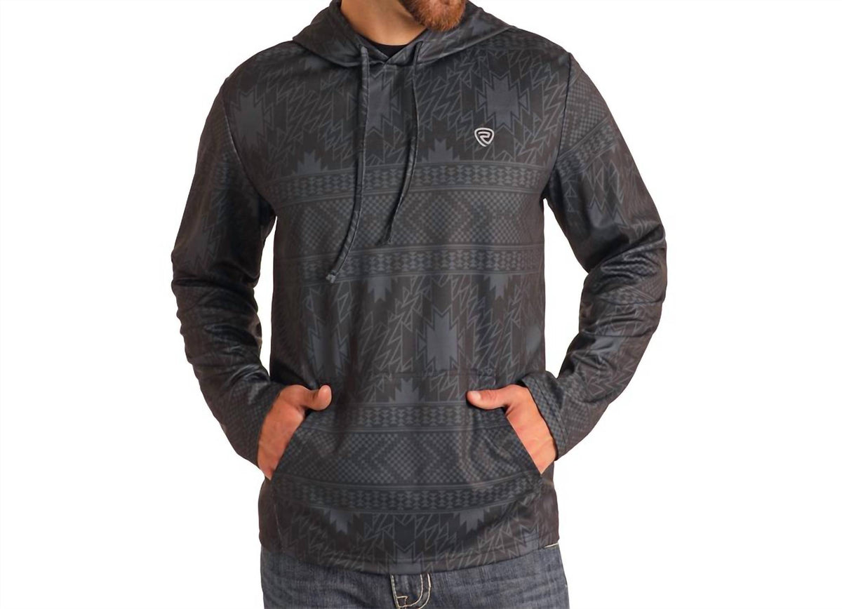Rock & Roll Denim - Performance Aztec Light Weight Hoodie
