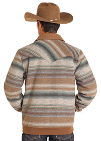 Rock & Roll Denim - Serape Stripe Wool Bomber Jacket