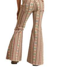 Rock & Roll Denim - Stripe Aztec Bell Bottom Jeans