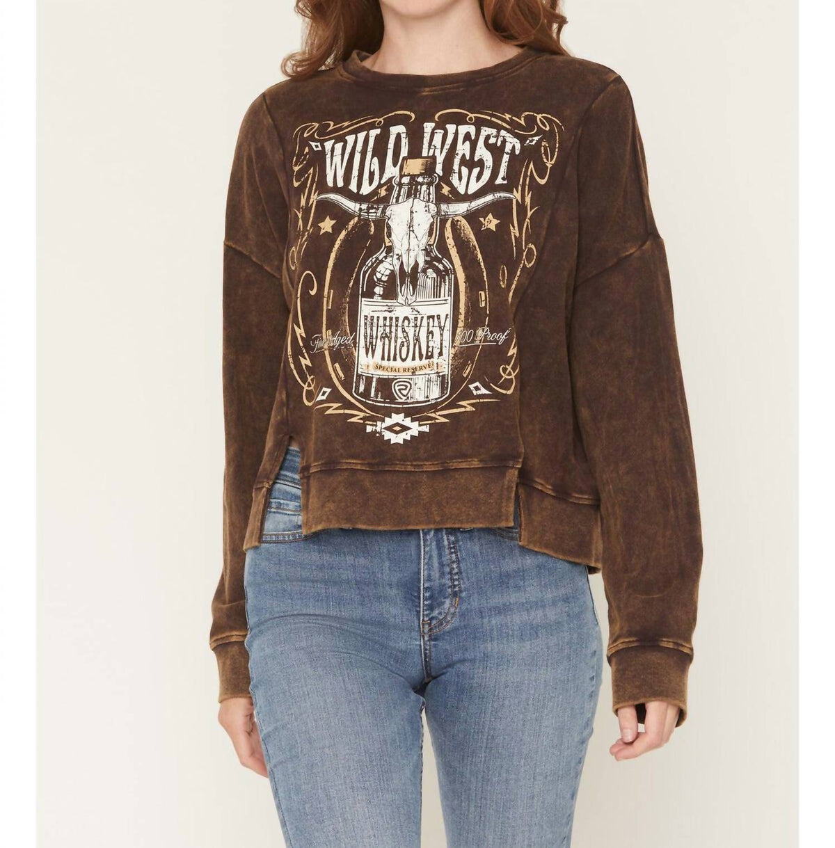 Rock & Roll Denim - Wild West Whiskey Pullover Sweatshirt