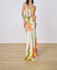 Rococo Sand - Dior Strapless Maxi Dress