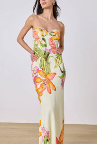 Rococo Sand - Dior Strapless Maxi Dress