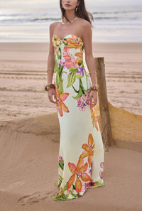 Rococo Sand - Dior Strapless Maxi Dress