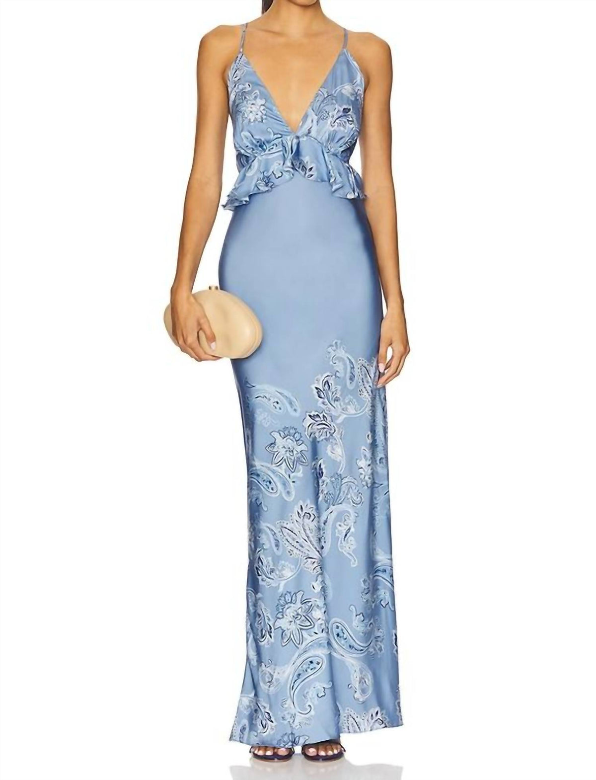Rococo Sand - Peplum Maxi Dress