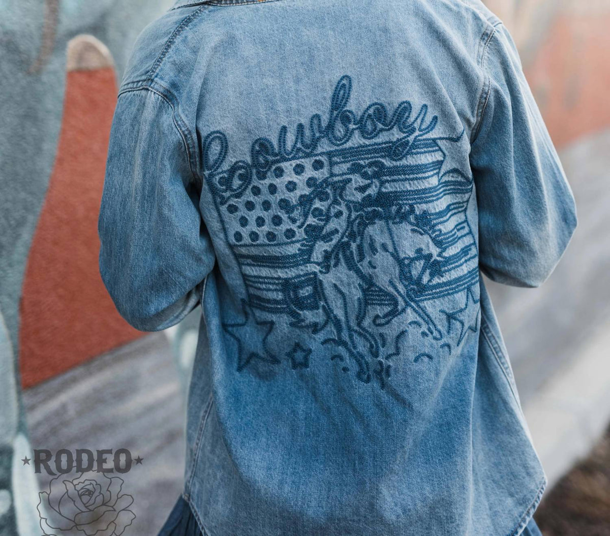 Rodeo Quincy - Patriotic Cowboy Button Up