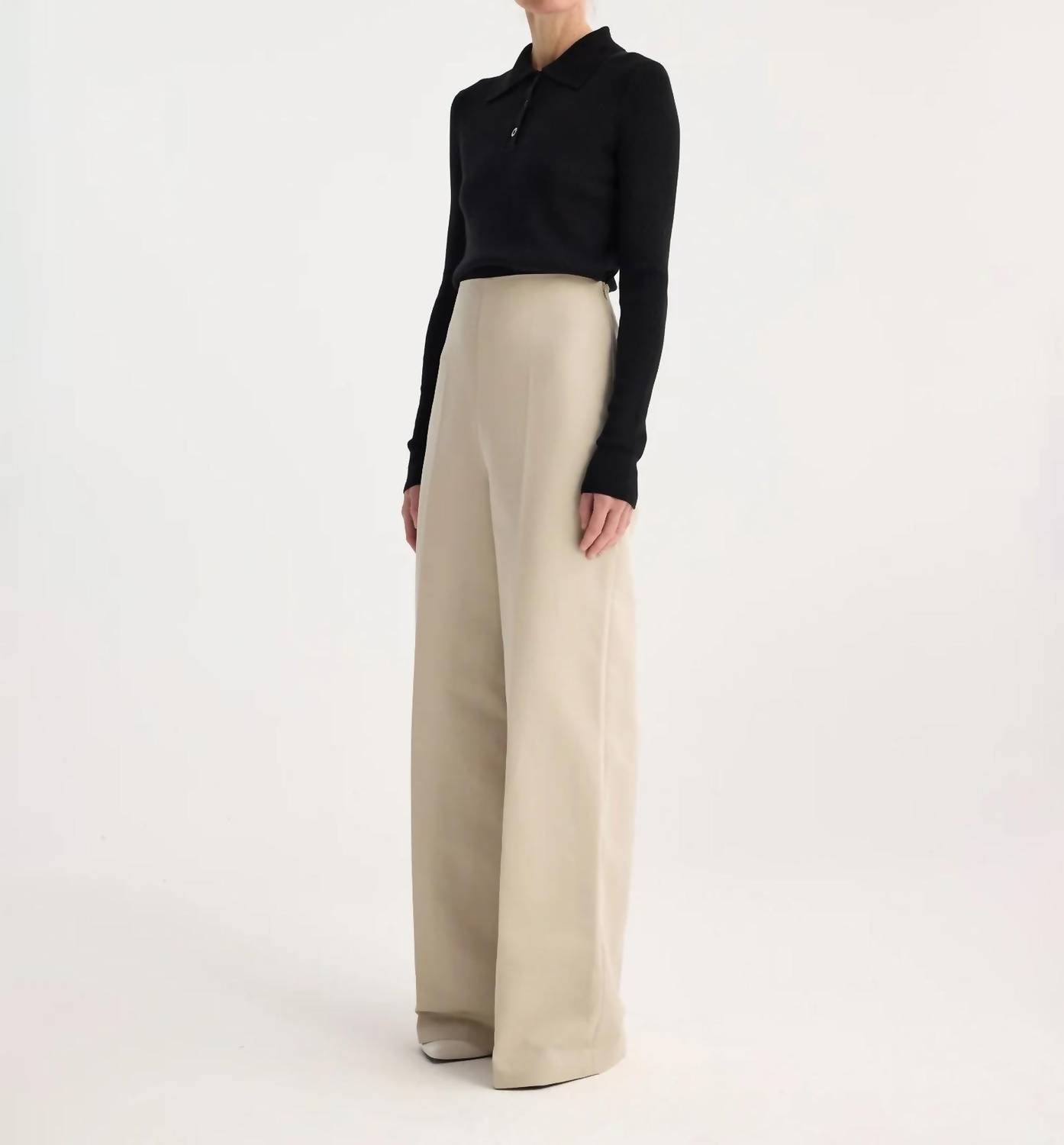 Rohe - Palazzo - leg Trousers - beige - clothing - pants