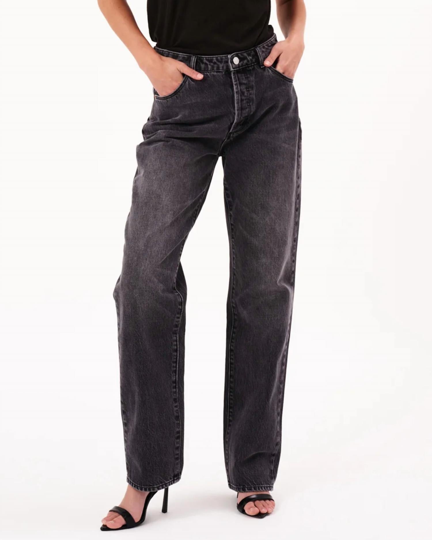 Rolla'S - Relaxed Worn Jeans - black - clothing - jeans