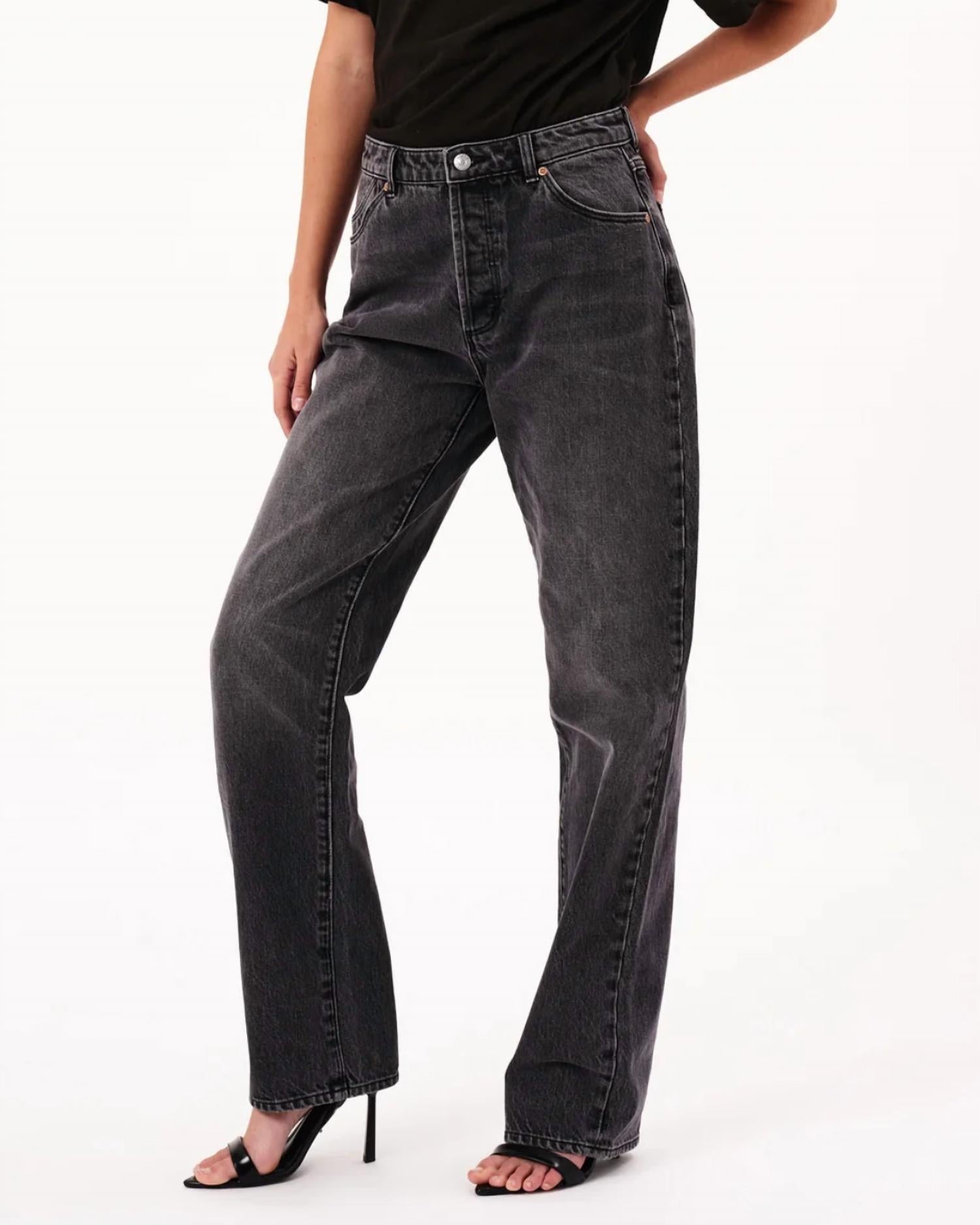 Rolla'S - Relaxed Worn Jeans - black - clothing - jeans