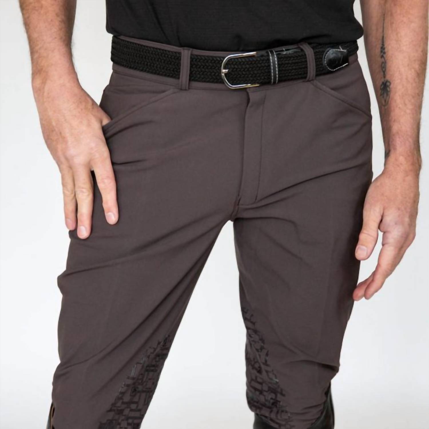 Romfh - Men's Argento Knee Grip Pants - clothing - cotton - grey