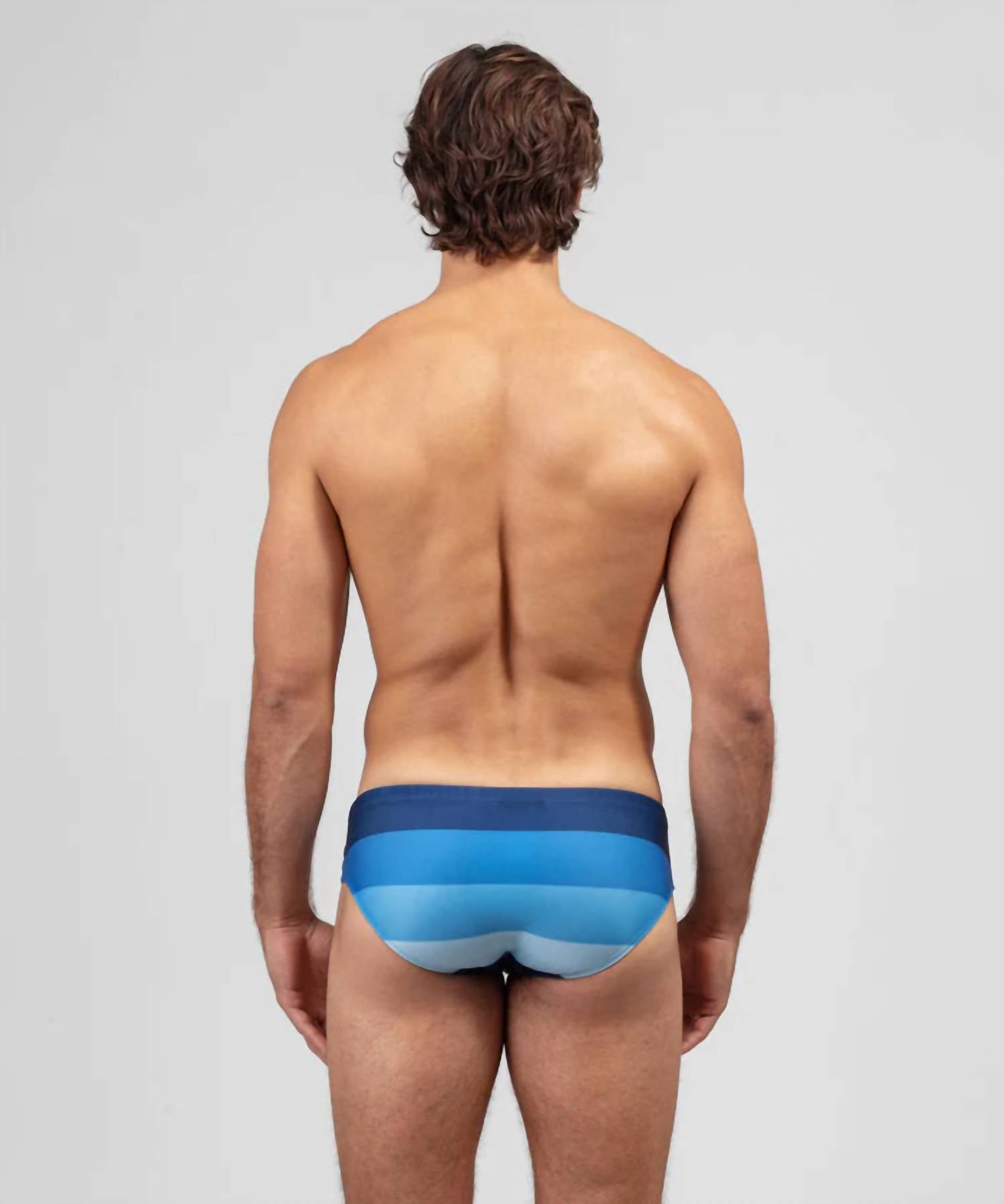 Ron Dorff - Swim Briefs Big Stripes - blue - clothing - men