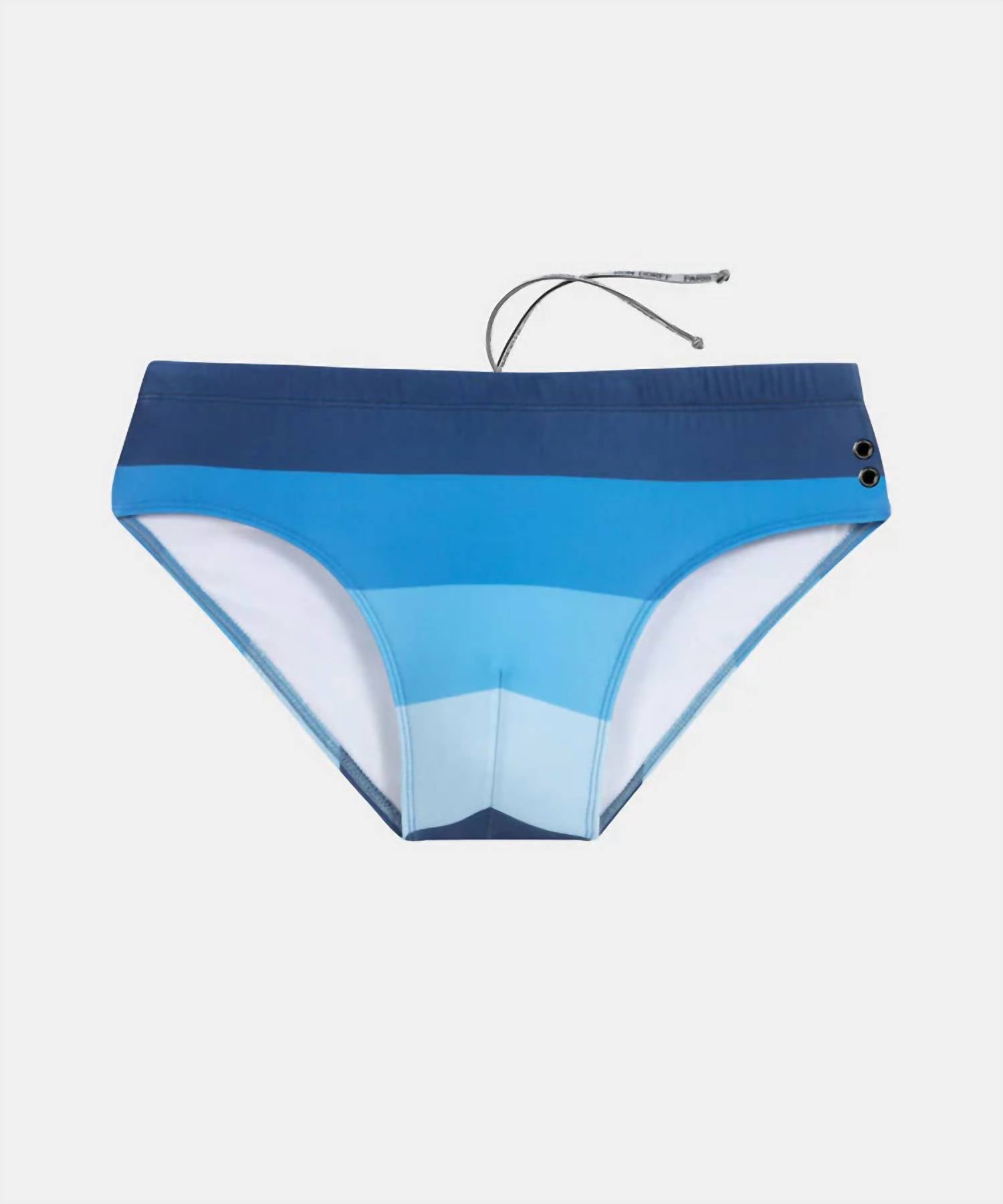 Ron Dorff - Swim Briefs Big Stripes - blue - clothing - men