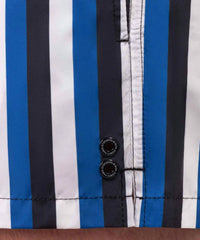 Ron Dorff - Tricolor Stripe Swim Shorts - blue - board - shorts - clothing