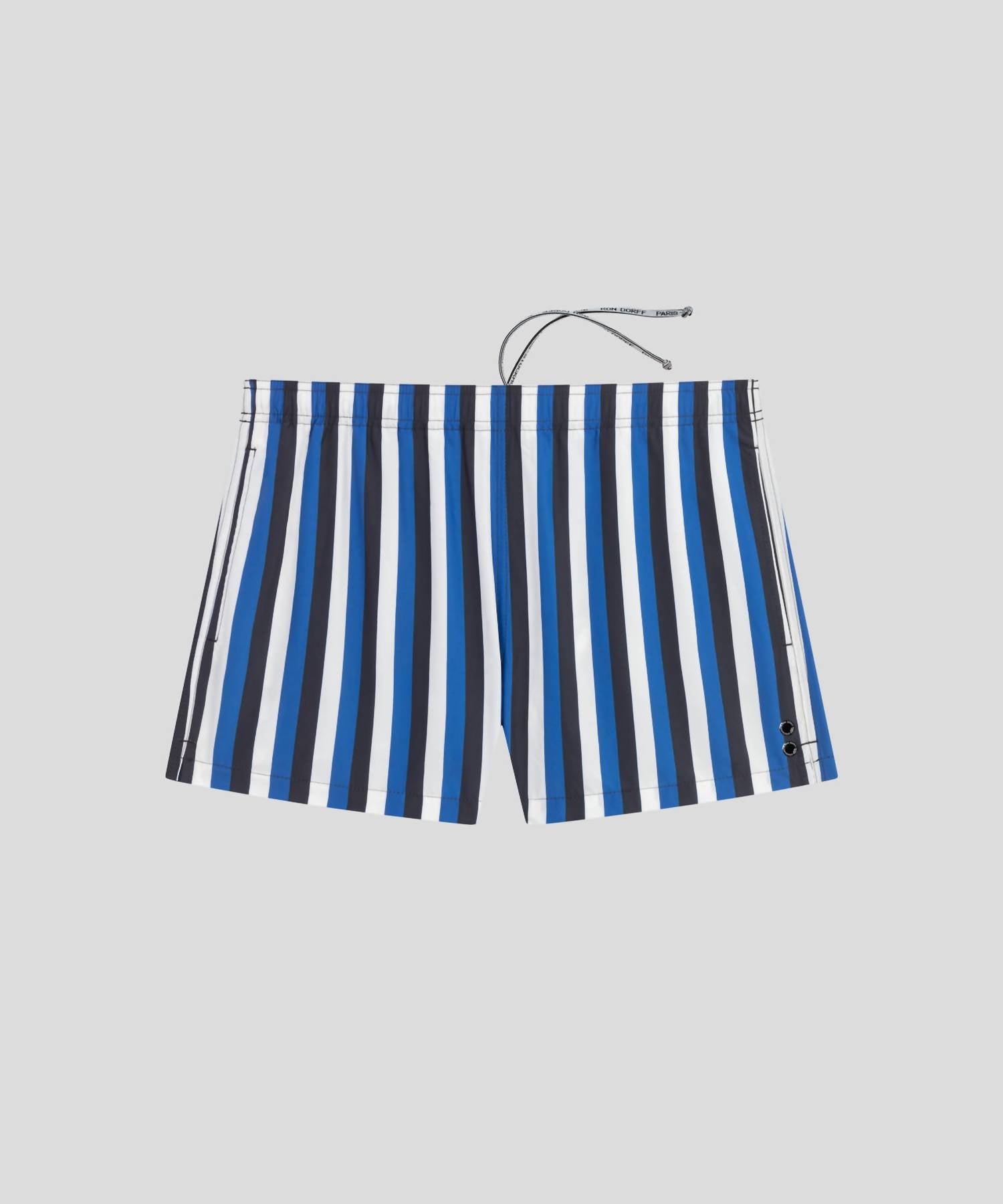 Ron Dorff - Tricolor Stripe Swim Shorts - blue - board - shorts - clothing