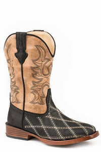 Roper - Boy's Cross Cut Square Toe Boots