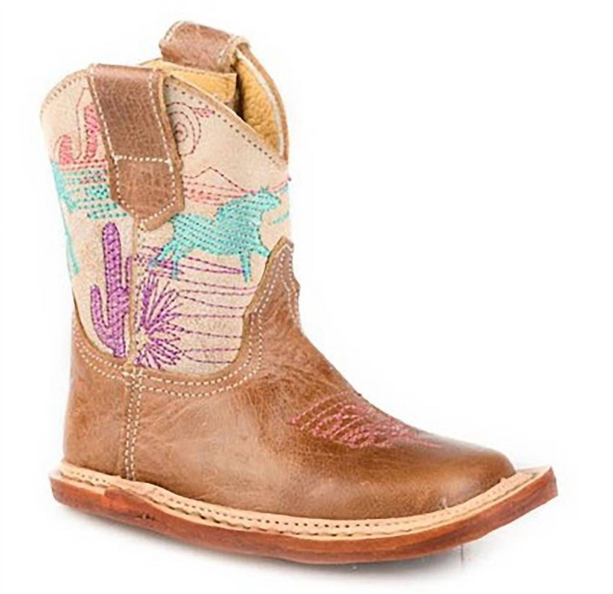Roper - Kids Running Free Infant Leather Square Toe Boot