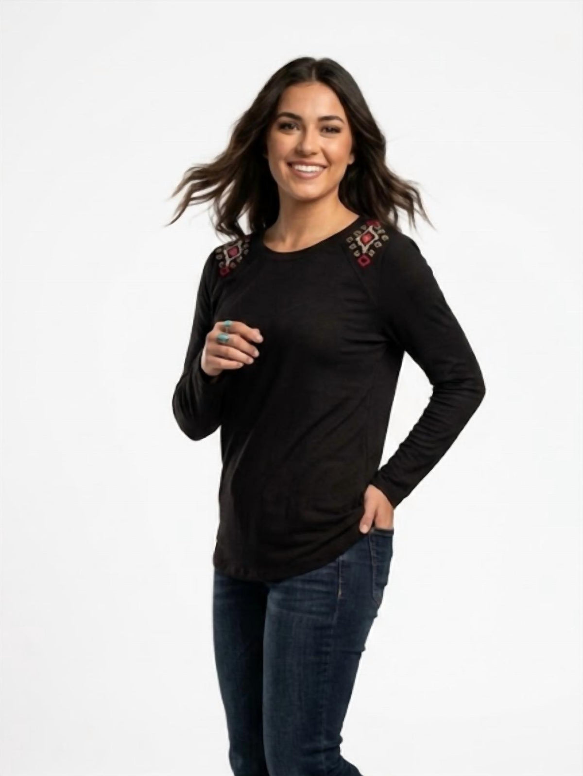 Roper - Lacy Long Sleeve Top