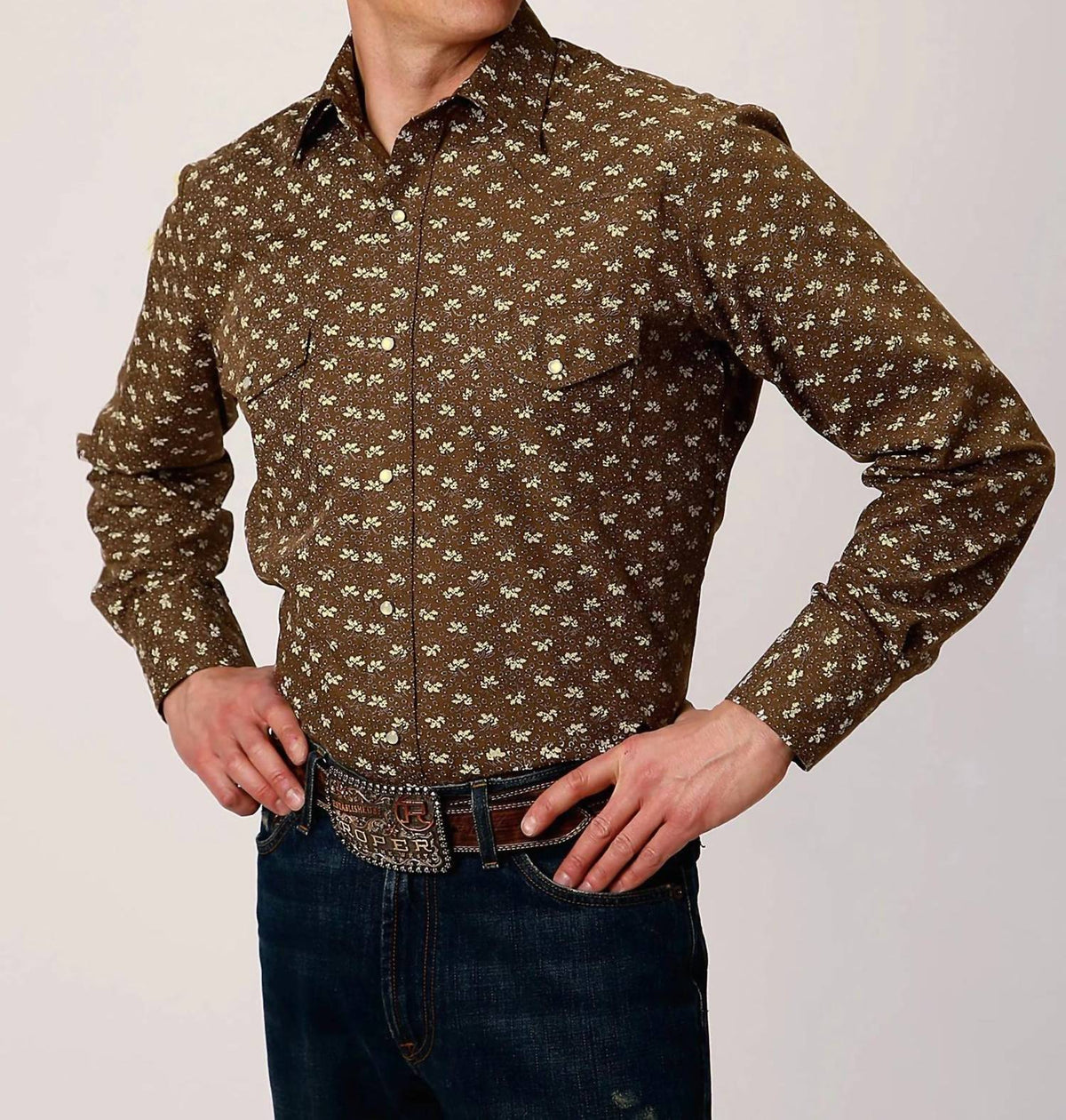 Roper - Men's Button Down Long Sleeve Shirt