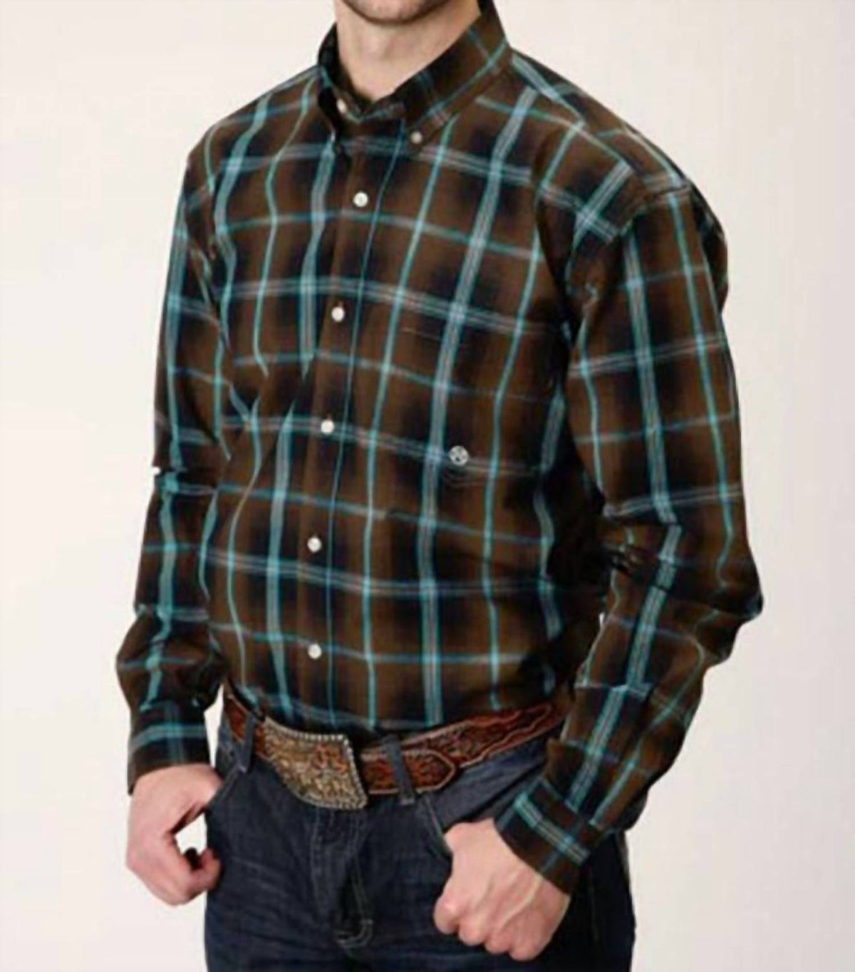 Roper - Men's Agave Button Shirt