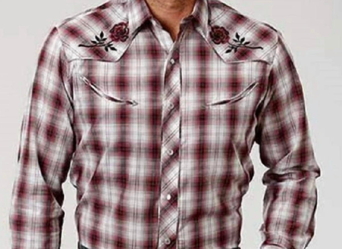 Roper - Western With Flower Embroidery Shirt