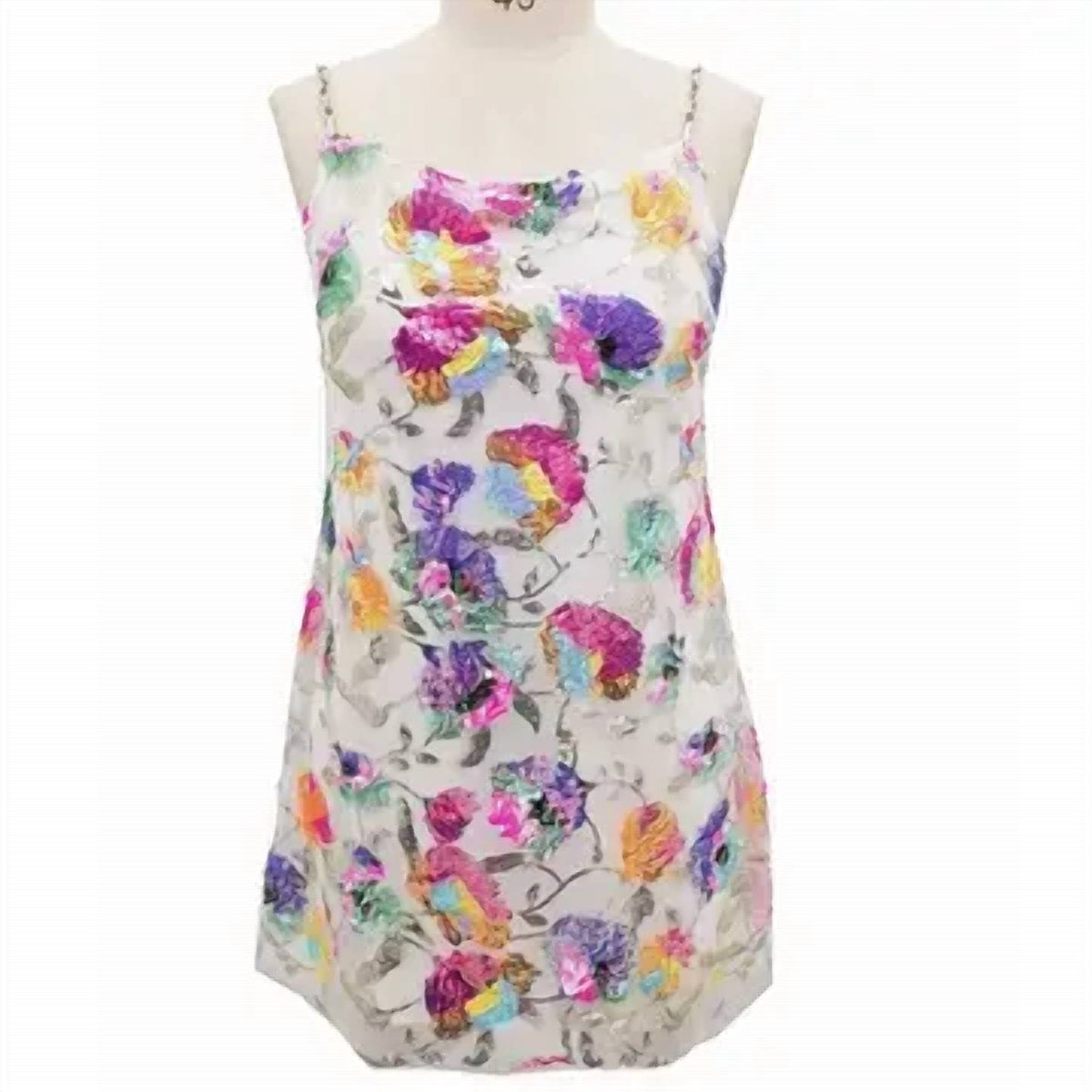 Rosa Clothing - Slip Chain Colored Sequin Dress